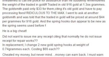 SG GIRLS CLAIMS GOLD SHOP AT ANG MO KIO IS A BIG CHEAT! UOB CREDIT CARD FRAUD PROTECTION FAILED, GUY FORCED TO PAY FOR UNAUTHORIZED TRANSACTIONS! 1
