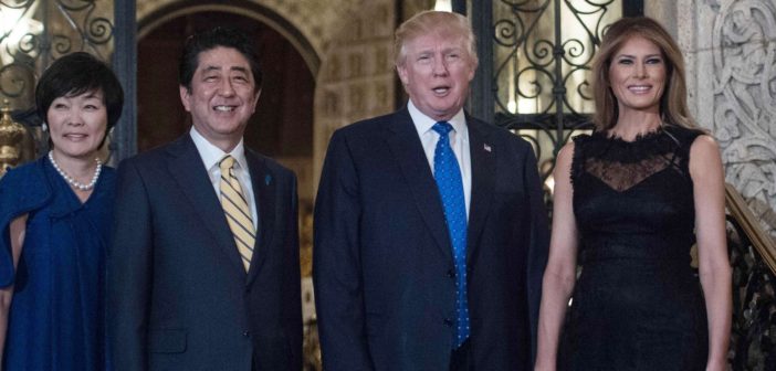 DID JAPANESE PM’S WIFE PRETEND NOT TO SPEAK ENGLISH TO AVOID TALKING TO TRUMP?