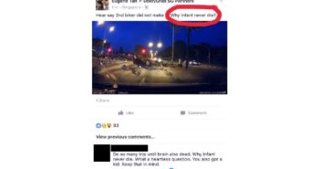 HEARTLESS NETIZEN: ‘WHY INFANT NEVER DIE’ AT WOODLANDS ACCIDENT HEARTLESS NETIZEN: 'WHY INFANT NEVER DIE' AT WOODLANDS ACCIDENT