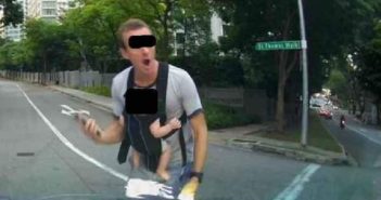 RAGING ANG MOH CHALLENGE DRIVER TO FIGHT AFTER DRIVER DISAPPROVES OF HIS RECKLESS BEHAVIOR