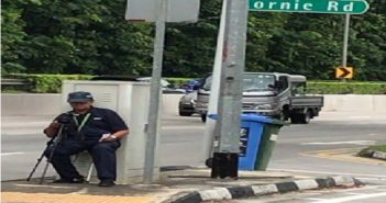 ‘NINJA UNCLE’ WITH CAMERA HIDING BEHIND ELECTRIC BOX AT LORNIE RD