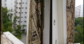 CONTRACTORS USE HALF CEMENT HALF NEWS PAPER FOR HDB
