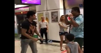 FIGHT AT DHOBY GHAUT MRT! ONE PUNCH KO! FIGHT AT DHOBY GHAUT MRT! ONE PUNCH KO!