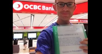 MEN WENT TO BANK RETAIL OUTLET TO DISCUSS CLIMATE CHANGE. WRONG PLACE? 3231231212
