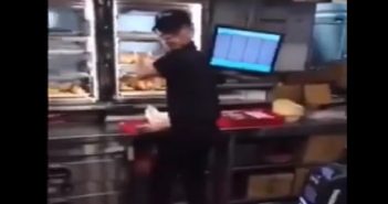 GUY ABUSE KFC STAFF. SAYS CHICKEN TASTE LIKE S*** 4135264357